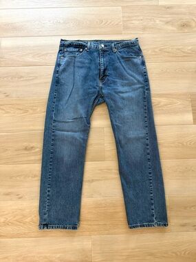 Levi's 505 Regular Fit Jeans Men's 36x30 Blue Straight Leg Denim Classic